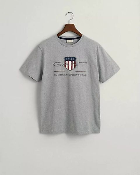 Gant T-Shirt REG ARCHIVE SHIELD SS T-SHIRT, GREY MELANGE günstig online kaufen