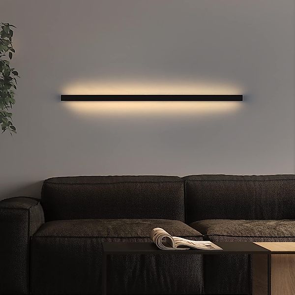 ZMH LED Wandleuchte Innen Schwarz 60/80/100CM günstig online kaufen