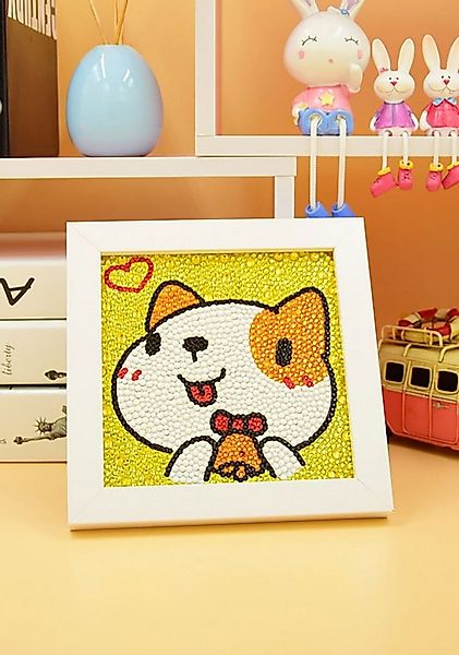 Vivi Idee Gemälde 5D DIY Diamant Painting Set mit Bilderrahmen, SX11 Welpe, günstig online kaufen