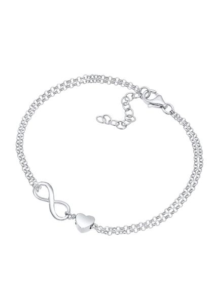 Elli Armband Herz Unendlichkeit Infinity 925 günstig online kaufen