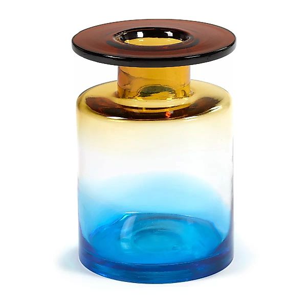 Wind & Fire Vase 27cm Blue-amber günstig online kaufen