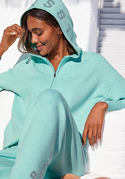Elbsand Strickjacke, aus hochwertigen Strick und eingestricktem Logo, Loung günstig online kaufen