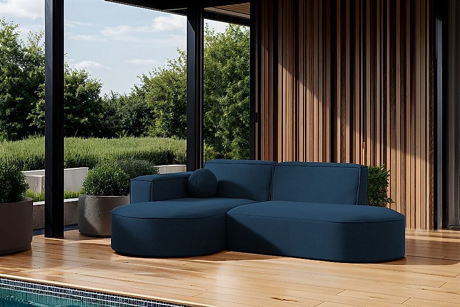 Fun Möbel Loungesofa Gartenmöbel Gartensofa Ecksofa SUNDAY XS, inkl. 1 Zier günstig online kaufen