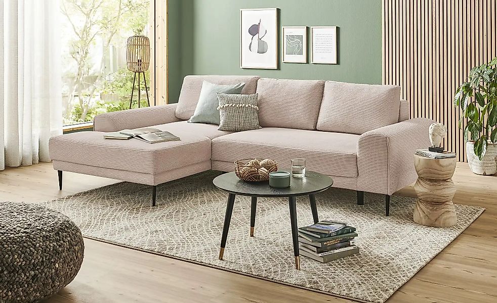 switch Ecksofa aus Cord Capitol ¦ beige ¦ Maße (cm): B: 276 H: 89 T: 175.0 günstig online kaufen