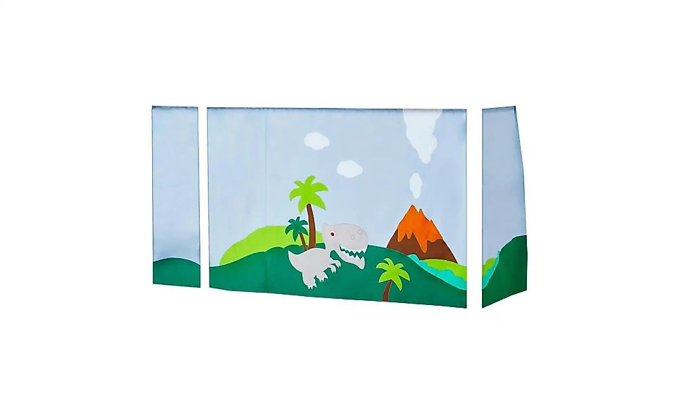 Hoppekids Vorhang Mittelhochbett 90x200  Dinosaur ¦ mehrfarbig ¦ Maße (cm): günstig online kaufen