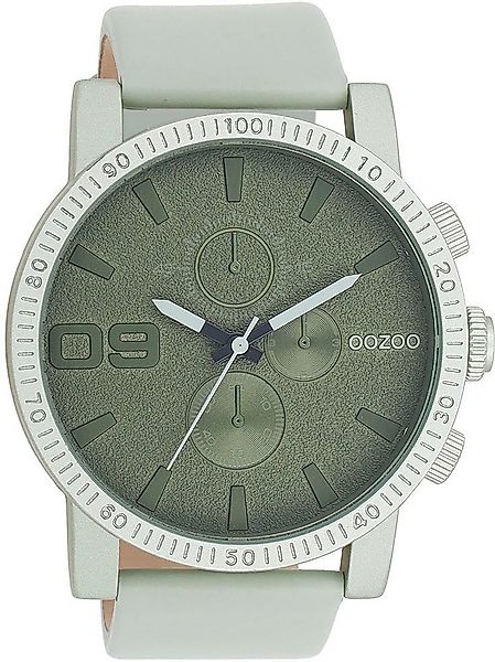 OOZOO Quarzuhr C11215, Armbanduhr, Herrenuhr, Lederarmband, Chrono-Look günstig online kaufen