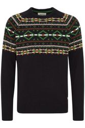 Blend Strickpullover BHNilas Weihnachtlicher Grobstrickpullover günstig online kaufen