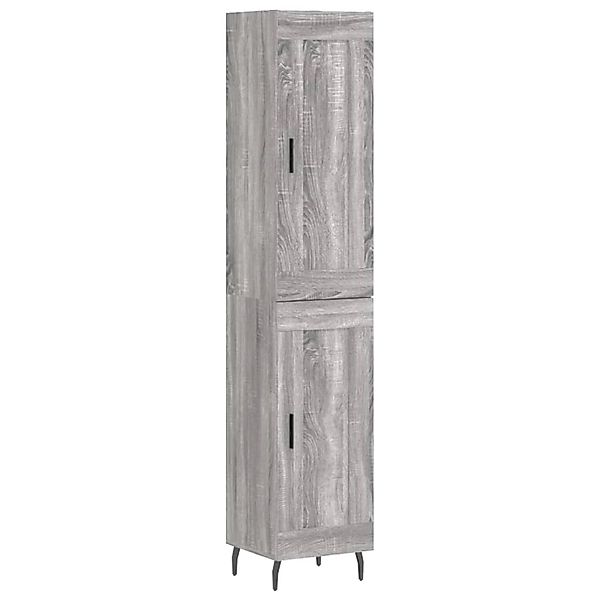vidaXL Highboard Grau Sonoma 34,5x34x180 cm Holzwerkstoff 3200471 günstig online kaufen