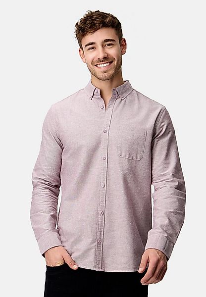 Indicode Langarmhemd Herren Kepner Herrenhemd Langarm mit Button-Down-Krage günstig online kaufen