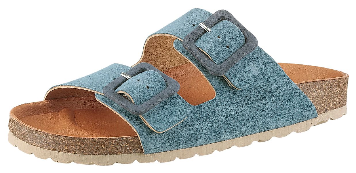 VERBENAS Randell Velour Pantolette, Sommerschuh, Schlappen, günstig online kaufen