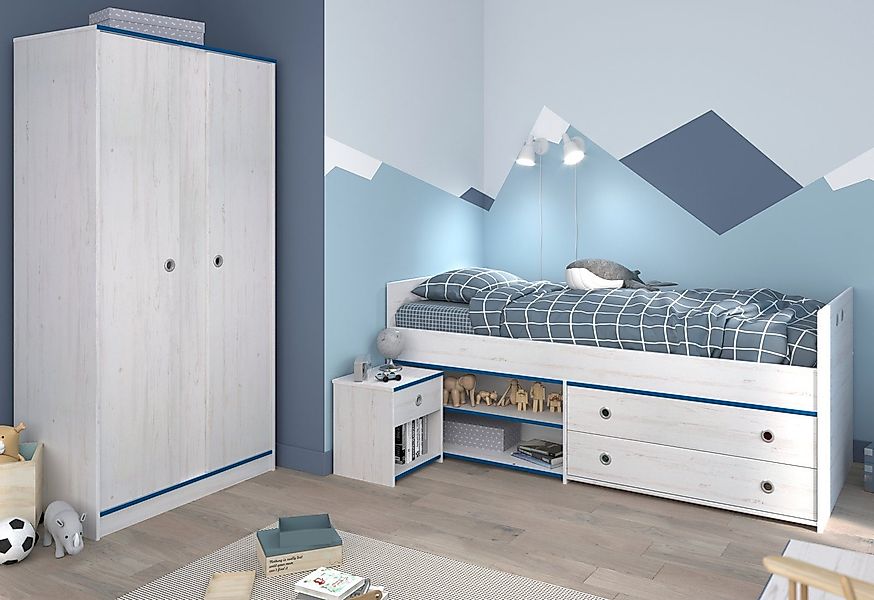 Parisot Jugendzimmer-Set Tivaro, (Kinderzimmer in Kiefer günstig online kaufen