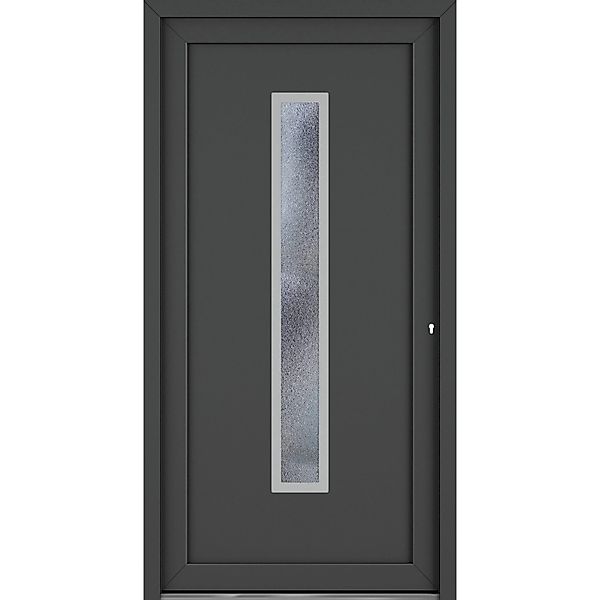 Roro Haustür OKE 1105 Kunststoff Weiß-Anthrazit 110 m x 210 cm DIN R günstig online kaufen
