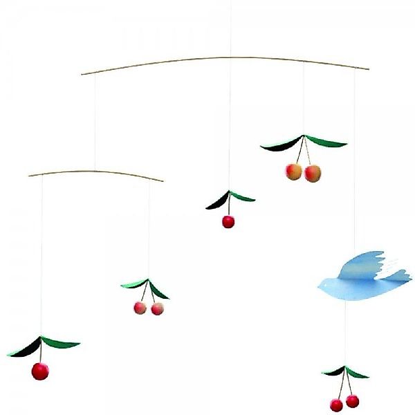 Flensted Mobiles Skulptur Cherry Birds Multicolor günstig online kaufen