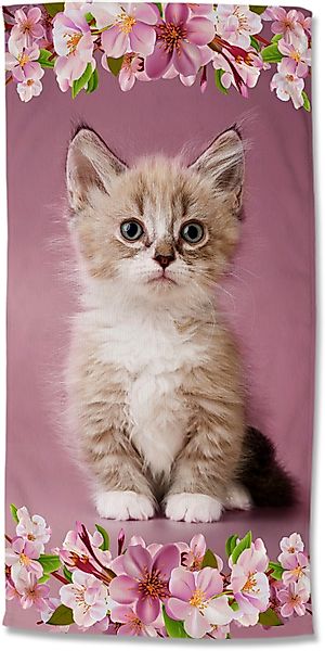 good morning Strandtuch Look, Velours (Packung, günstig online kaufen