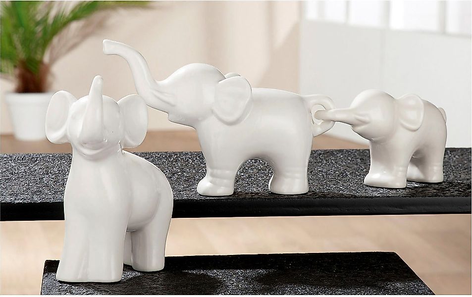 GILDE Tierfigur Elefanten-Trio (1 St) günstig online kaufen