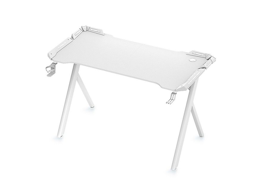 FIVMEN Computertisch Gaming Schreibtisch Mit Licht Y-Frame Stehpult in Gami günstig online kaufen