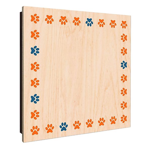 Banjado Schlüsselkasten Holz 30x30cm Schwarz Scharnier Rechts 50 Haken Desi günstig online kaufen