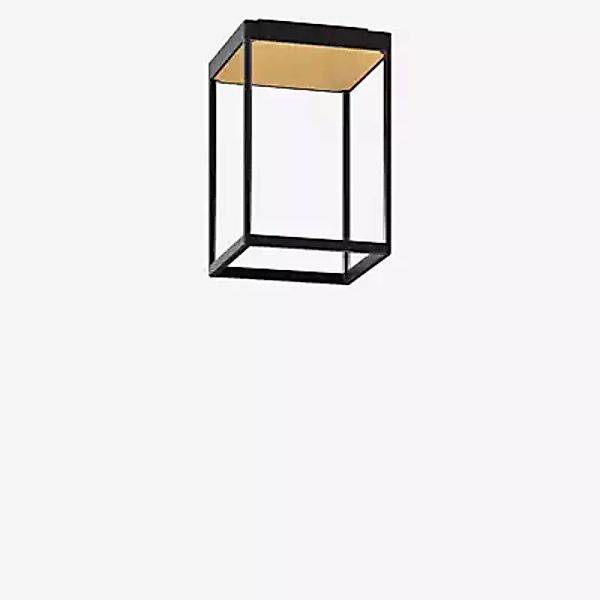 Serien Lighting Reflex² S Deckenleuchte LED, body schwarz/reflektor gold - günstig online kaufen