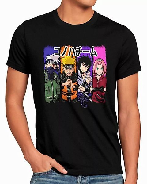 style3 T-Shirt Team 7 kakashi sasuke hatake shikamaru naruto anime manga co günstig online kaufen