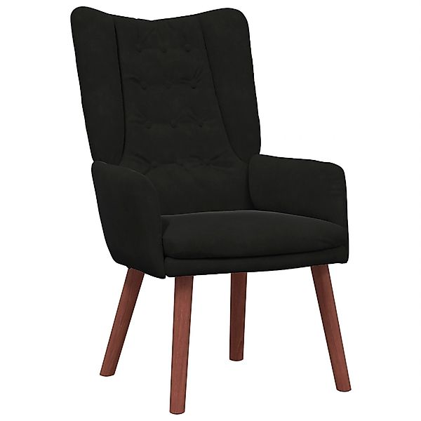 vidaXL Sessel Entspannungssessel Schwarzes Samt (1-St) günstig online kaufen
