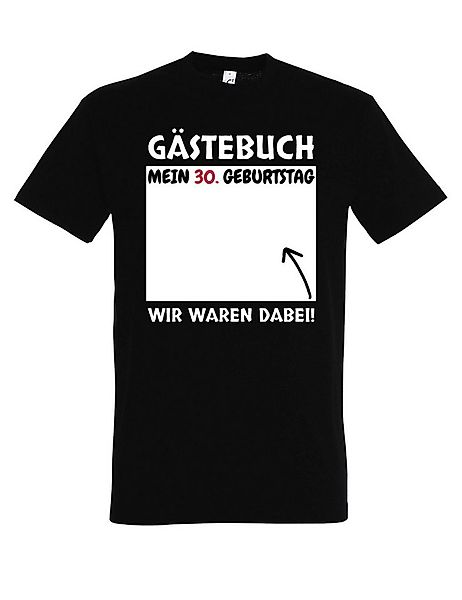 Youth Designz Print-Shirt Gästebuch 30. Geburtstag Herren T-Shirt cooler Au günstig online kaufen