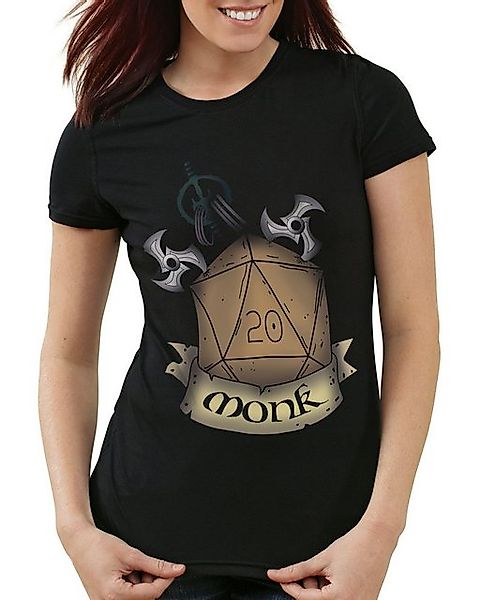 style3 T-Shirt Würfel Monk dungeon and tabletop dragons d20 pen paper rolle günstig online kaufen