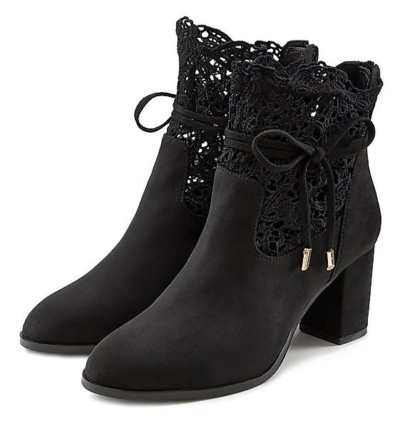 LASCANA Sommerstiefelette High-Heel-Stiefelette mit modischer Spitze und be günstig online kaufen