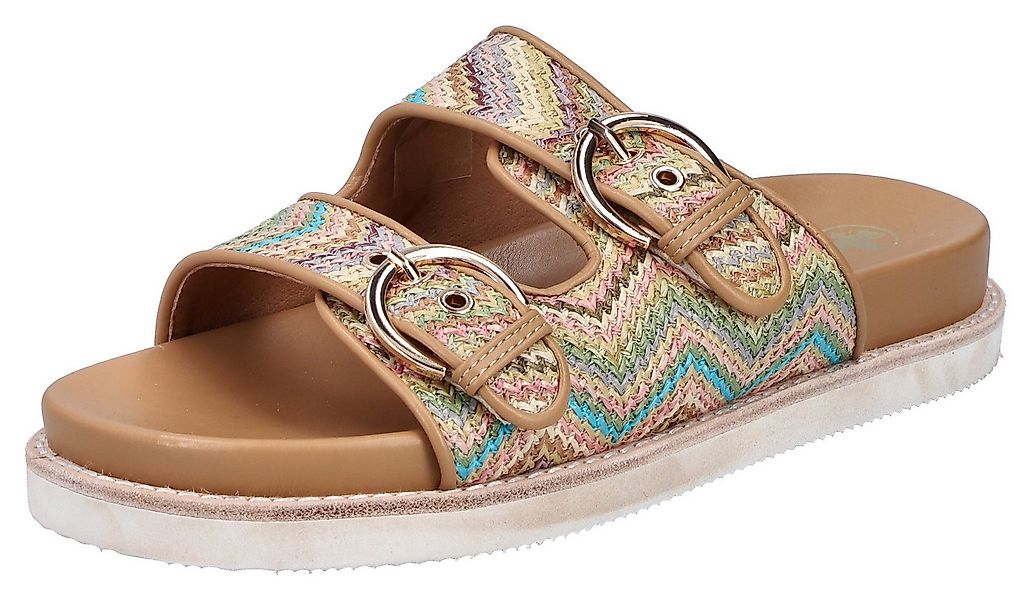 Rieker Pantolette Sommerschuh, Strandschuh, Urlaubsschuh, Schlappen in Flec günstig online kaufen