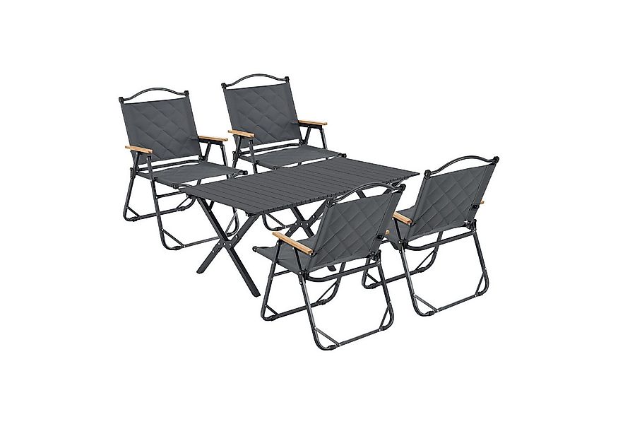 casa.pro Gartenlounge-Set, (5-tlg., 1 Tisch, 4 Stühle), »Botrugno« Textilge günstig online kaufen
