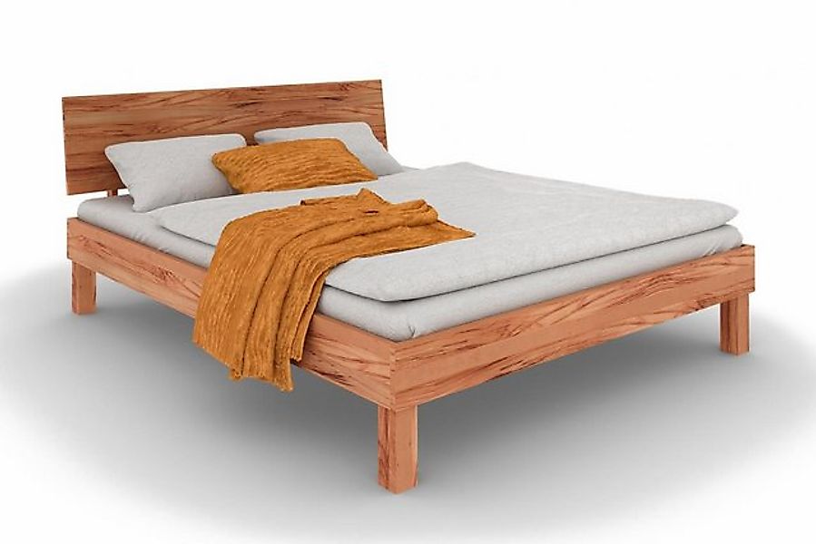 Natur24 Einzelbett Bett Zigo 1 Sonderlänge 90x220 Kernbuche Holzkopfteil un günstig online kaufen