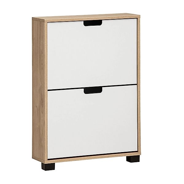 Schildmeyer Schuhkipper Emmik 2 Klappen 85,2 cm x 19,6 cm x 59,8 cm Weiß-Ei günstig online kaufen