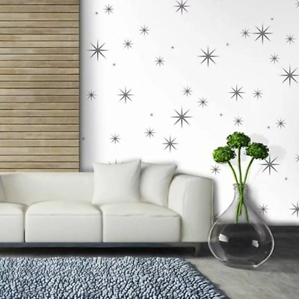 artgeist Fototapete Finesse of Stars grau/weiß Gr. 50 x 1000 günstig online kaufen