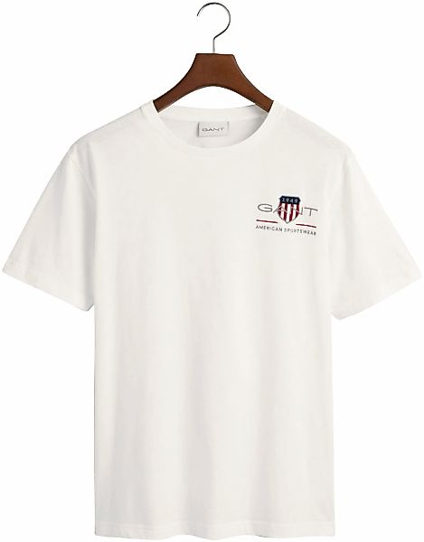 Gant T-Shirt "REG ARCHIVE SHIELD EMB SS T-SHIRT", von dem Archiv aus den 19 günstig online kaufen