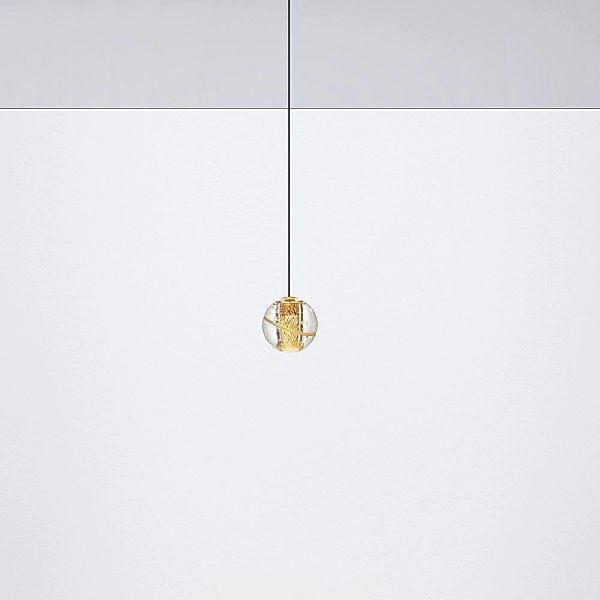 LED Pendelleuchte Licio in Transparent und Gold 4W 166lm günstig online kaufen