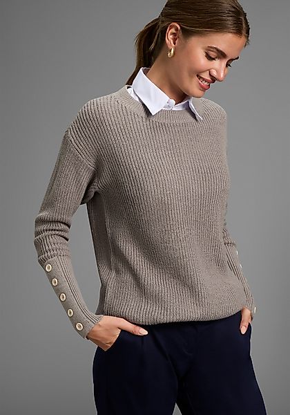 Laura Scott Strickpullover mit Zierknöpfen günstig online kaufen