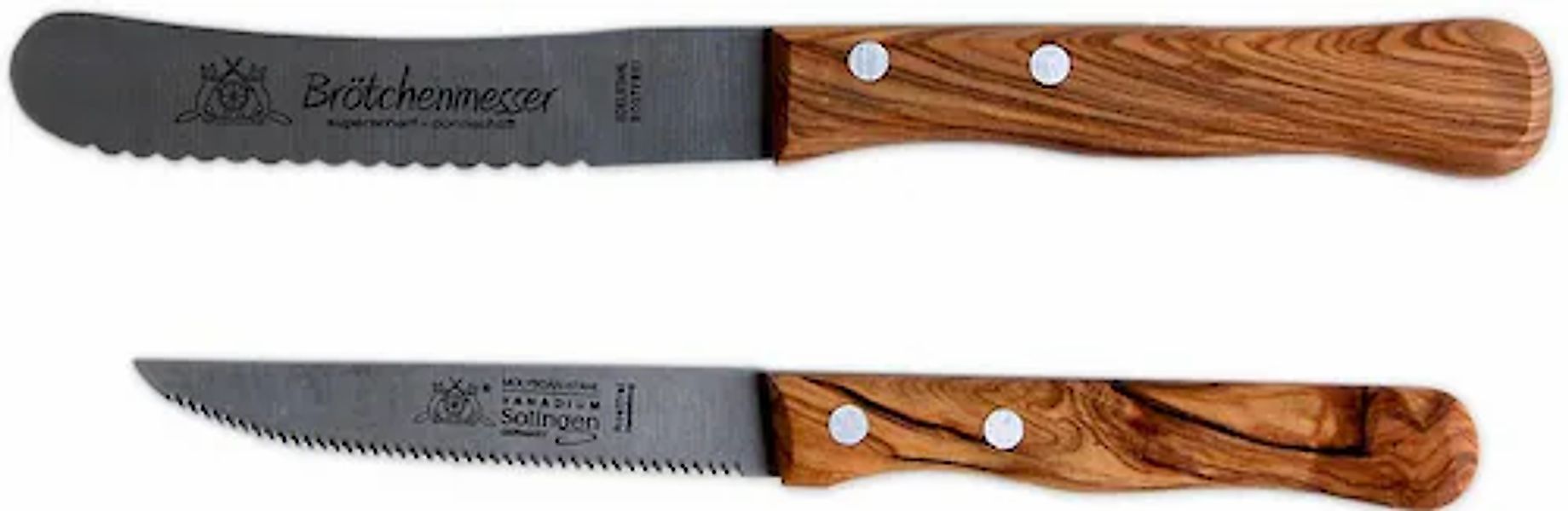 Olivenholz-erleben Messer-Set, (Set, 2 tlg.), in Handarbeit gefertigt günstig online kaufen