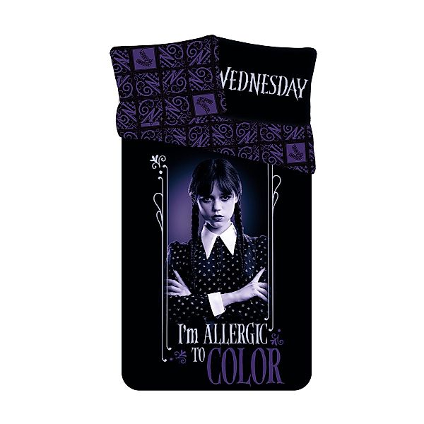 Jerry Fabrics Bettwäsche Wednesday Baumwolle 140x200 günstig online kaufen