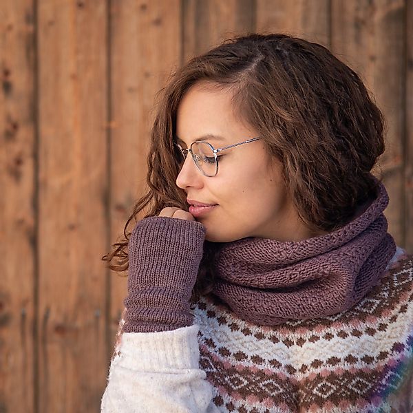 McRon Strickschal Gestrickter Loop Modell Nina, komplett gefüttert günstig online kaufen