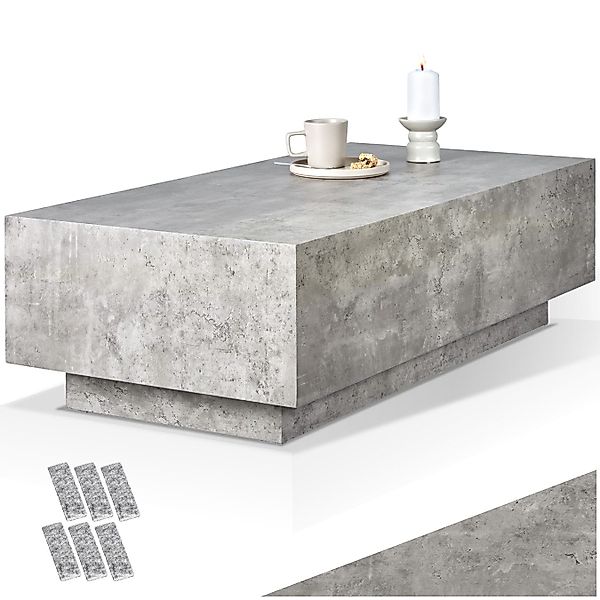 tectake Couchtisch Beistelltisch Lasley mit Standfuß, günstig online kaufen