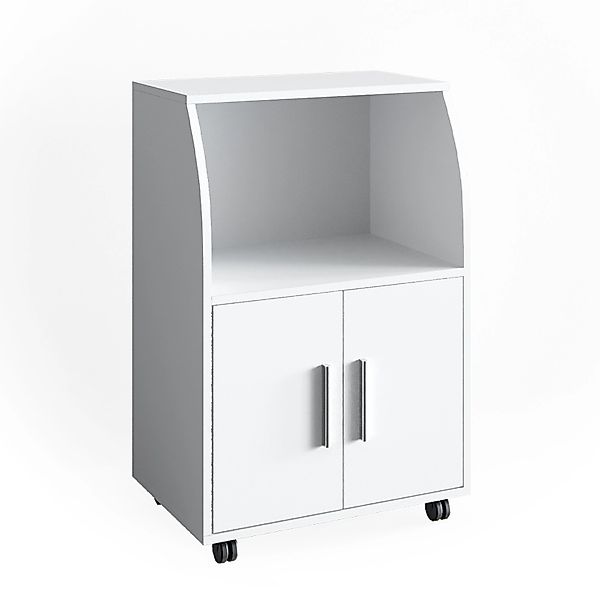 Vicco Rollcontainer Elio Rollbare Küchen-Minibar Weiß 55x83 cm günstig online kaufen