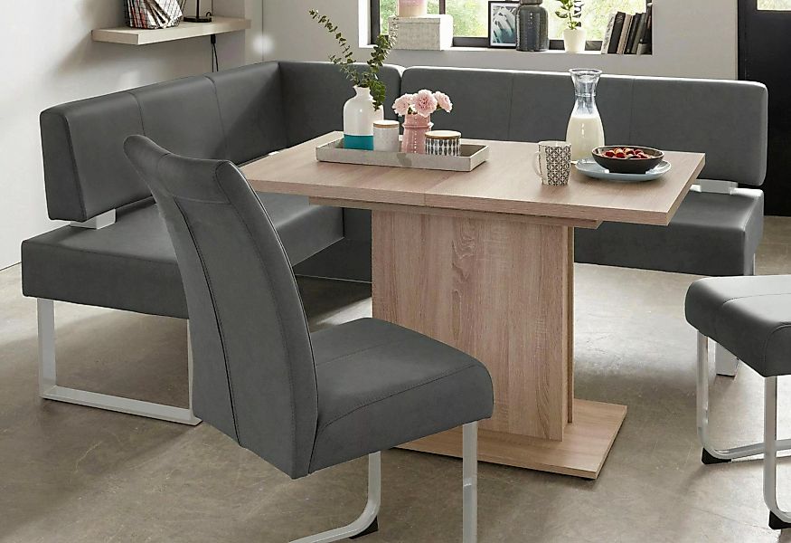 Home affaire Eckbank "Rab", in 2 Breiten (180 oder 200 cm), Bezug in versch günstig online kaufen