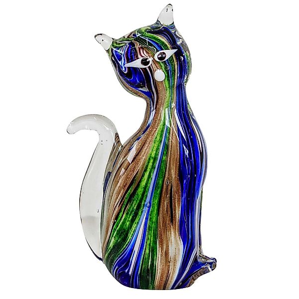 Aubaho Dekoobjekt Glasfigur Figur Katze Glas günstig online kaufen