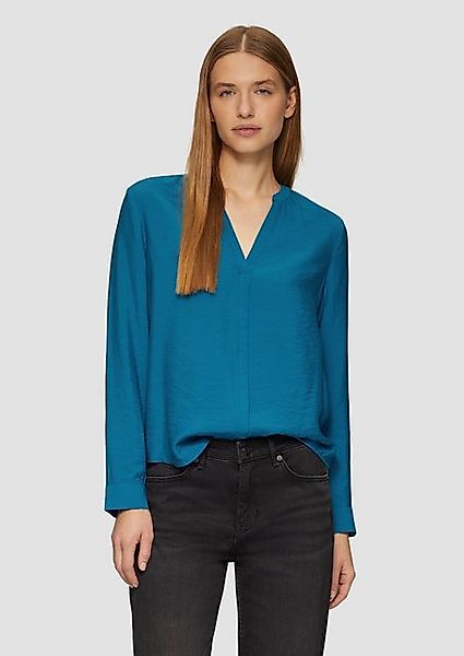 s.Oliver Langarmbluse Strukturierte Bluse aus Viskosemix Artwork günstig online kaufen