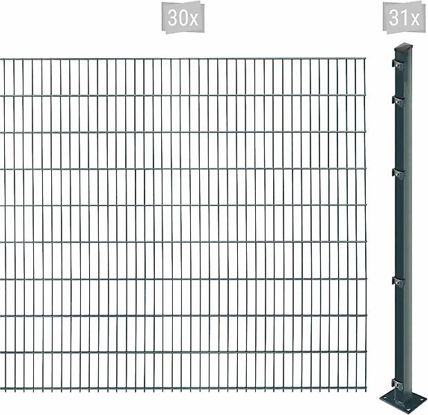 Arvotec Doppelstabmattenzaun "EASY 183 zum Aufschrauben", Zaunhöhe 183 cm, günstig online kaufen