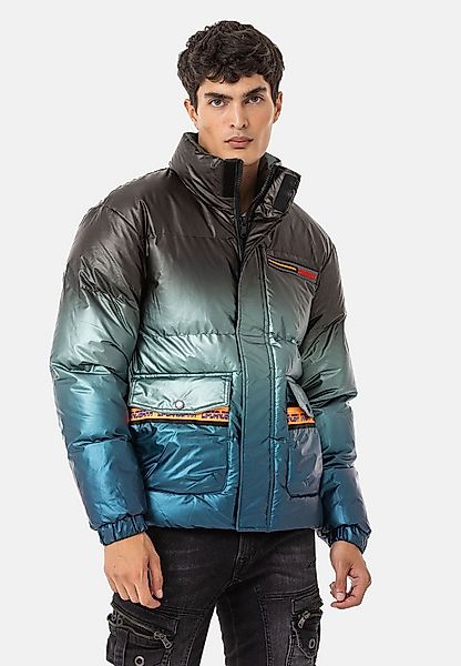 Cipo & Baxx Winterjacke Jacke mit Farbverlauf-Muster günstig online kaufen