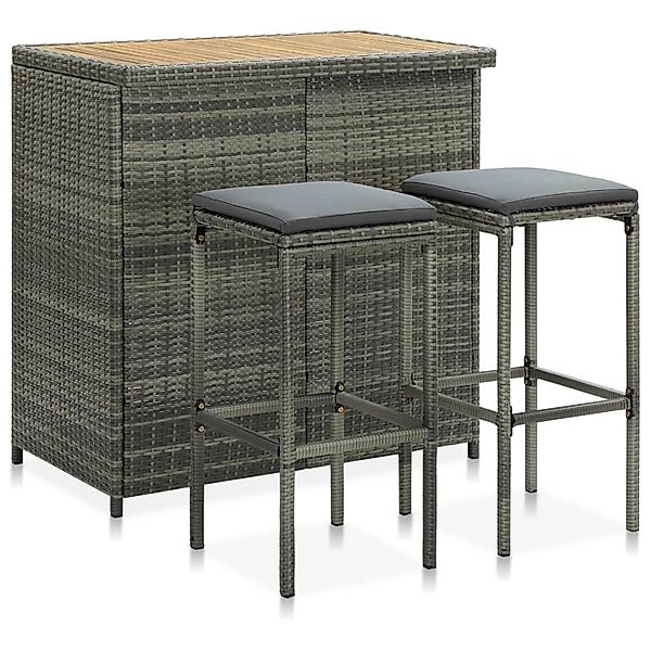 vidaXL Essgruppe 3-tlg. Bar Set Poly günstig online kaufen