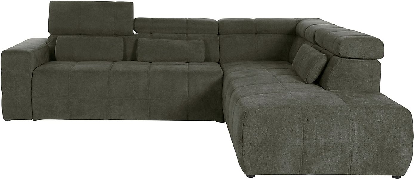 DOMO collection Ecksofa »Brandon L-Form, auch in Leder«, inklusive Kopfteil günstig online kaufen