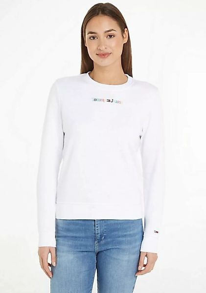 Tommy Jeans Sweatshirt TJW REG COLOR SERIF LINEAR CREW mit farbenfroher Log günstig online kaufen