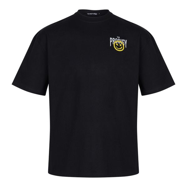 trueprodigy Oversize-Shirt Hajin Logoprint Rundhals dicker günstig online kaufen