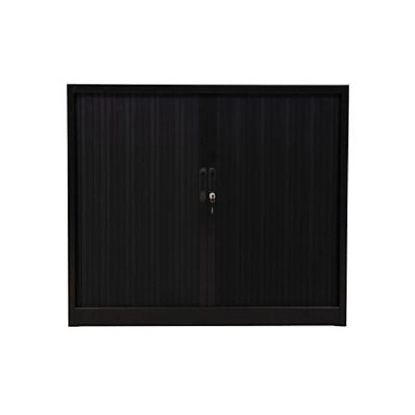 PROREGAL Rollladenschrank Weasel 2 Ordernhöhen HxBxT 105 x 120 x 46 cm Schw günstig online kaufen